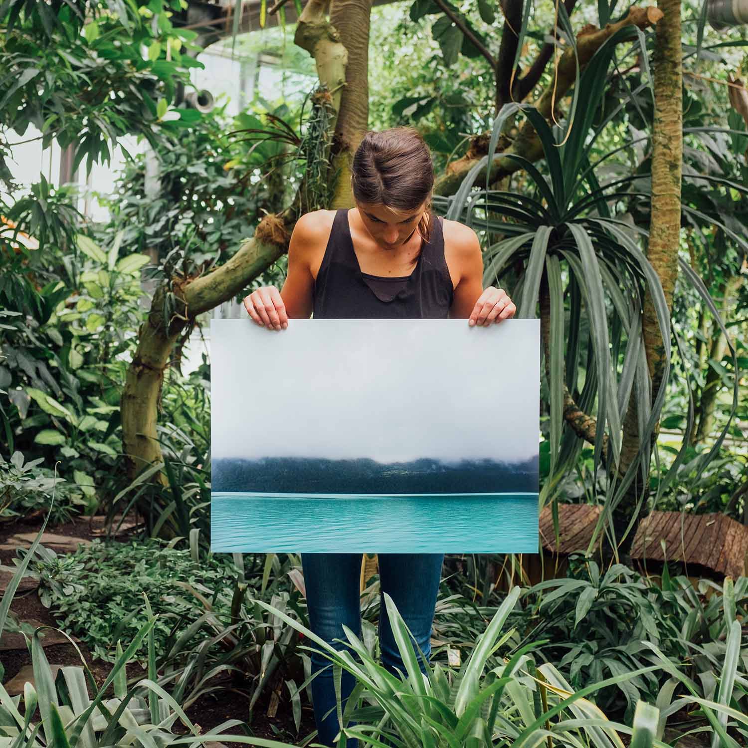 Woman Holding Wall Art